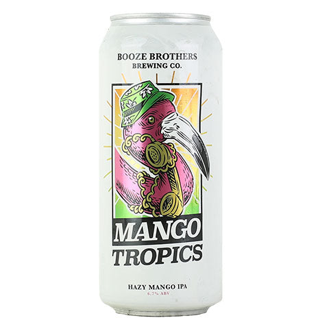 Booze Brothers Mango Tropics Hazy IPA by Booze Brothers Brewing Co., beer label