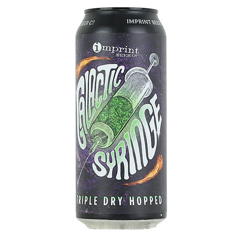 Imprint Galactic Syringe Hazy IPA by Imprint Beer Company, beer label