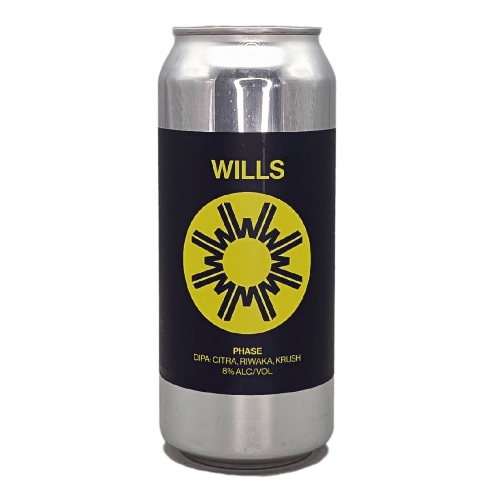 Phase Hazy Double IPA by Wills, beer label