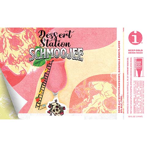Imprint Dessert Station Schmoojee Sour Ale by Imprint Beer Company, beer label