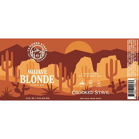 Crooked Stave Mojave Blonde Ale by Crooked Stave Artisan Beer Project, beer label