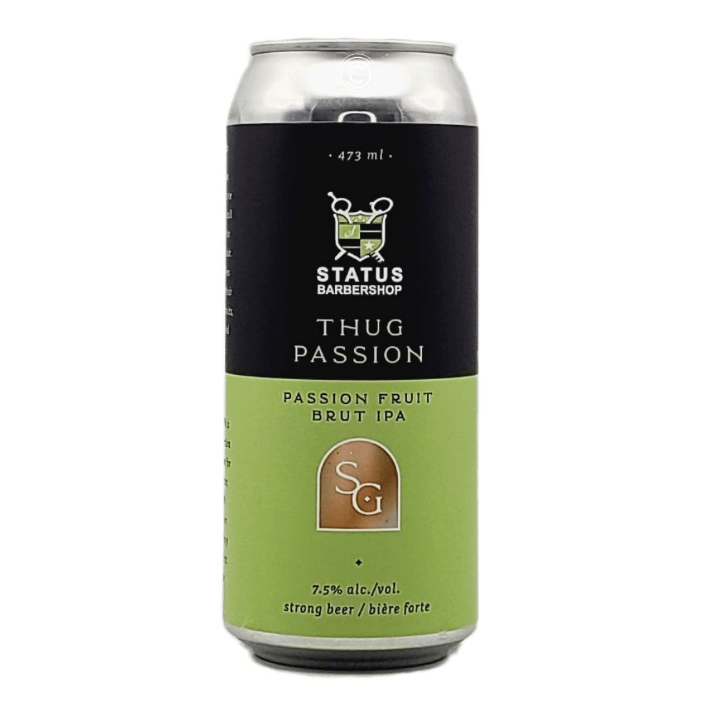 Thug Passion Passionfruit Brut IPA by Small Gods Brewing Co., beer label