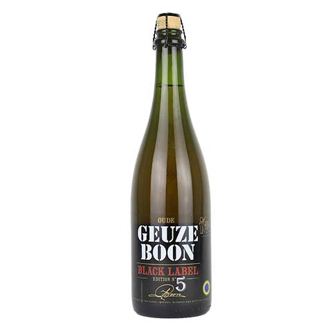 Oude Geuze Boon Black Label Fifth Edition by Brouwerij Boon, beer label