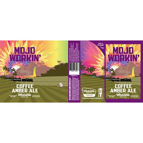 Whetstone Mojo Workin' Coffee Amber Ale by Whetstone Beer Co., beer label