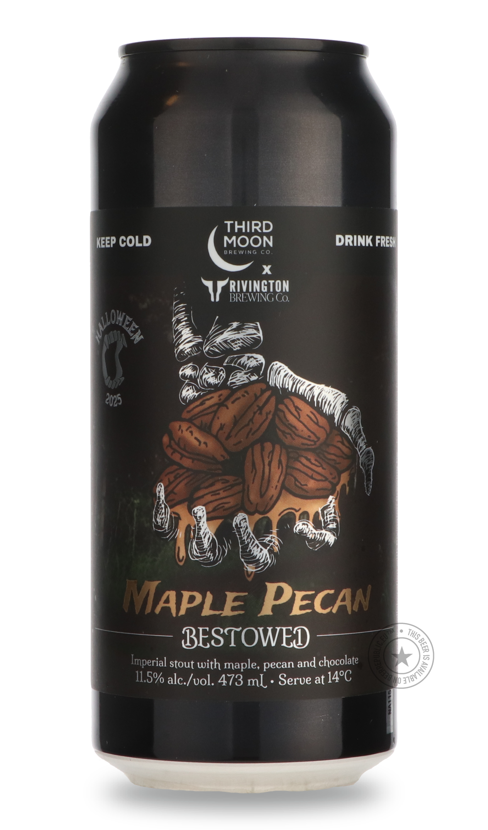 Bestowed Maple Pecan / Rivington by Third Moon, beer label