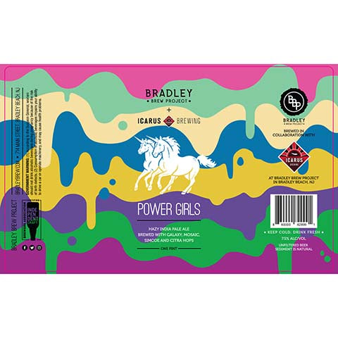 Bradley Brew Power Girls Hazy IPA by Bradley Brew Project, beer label