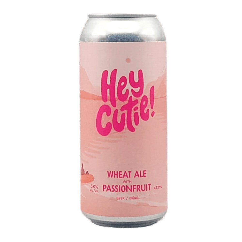 Hey Cutie! Passionfruit Wheat Ale by Born Brewing Co., beer label