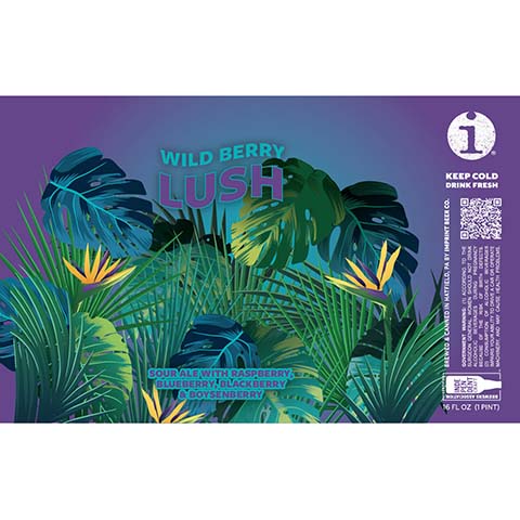 Imprint Beer Wild Berry Lush Sour Ale by Imprint Beer Company, beer label