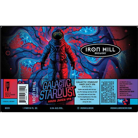 Iron Hill Galactic Stardust Hazy Juicy IPA by Iron Hill Brewery, beer label