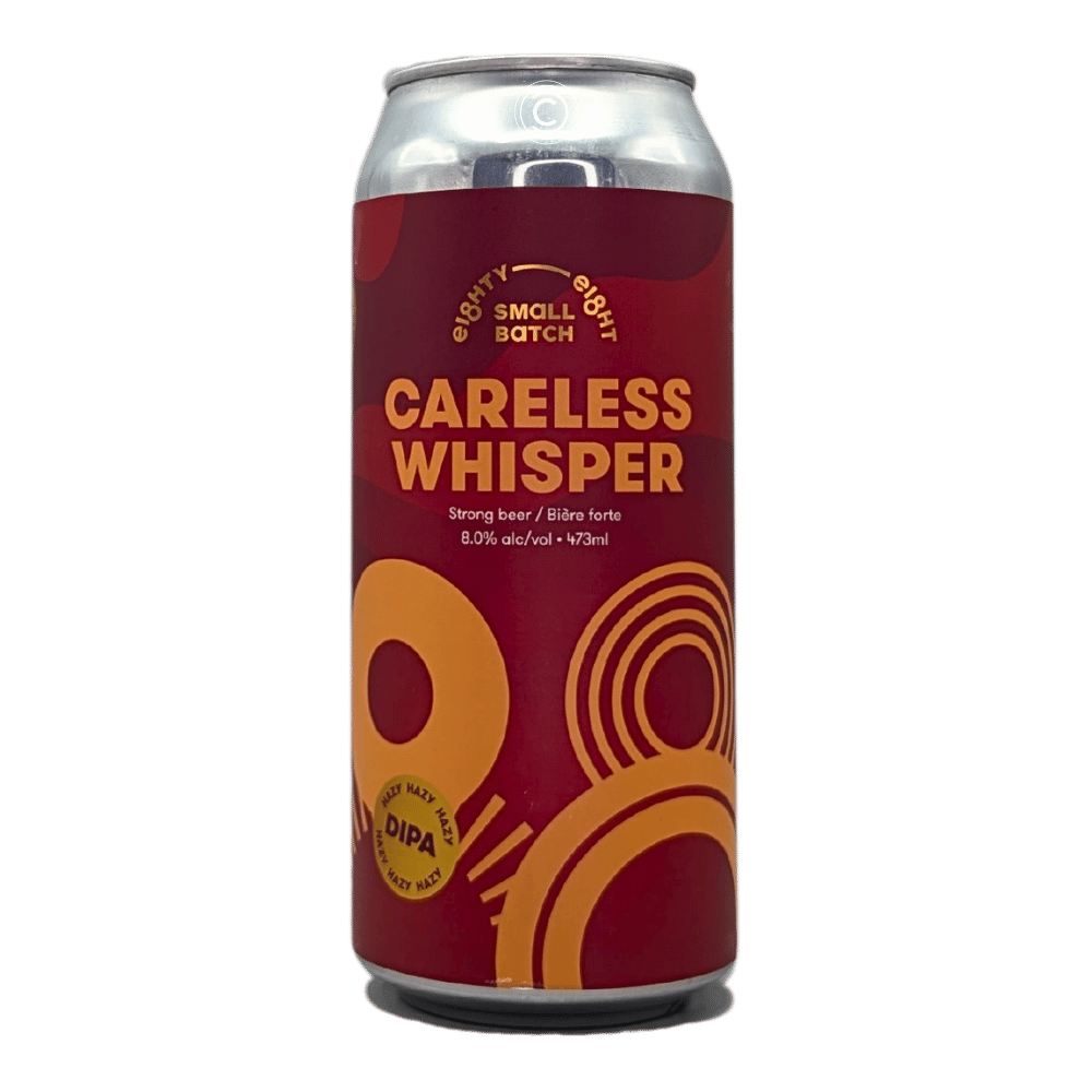 Careless Whisper Hazy Double IPA by Eighty Eight Brewing Co., beer label
