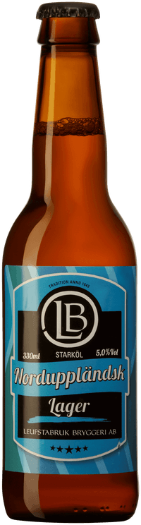 Norduppländsk Lager by Leufstabruk Bryggeri, beer label