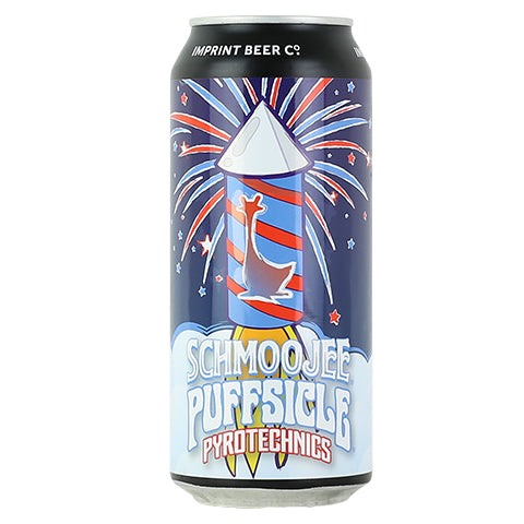 Imprint Schmoojee Puffsicle Pyrotechnics Sour Ale by Imprint Beer Company, beer label