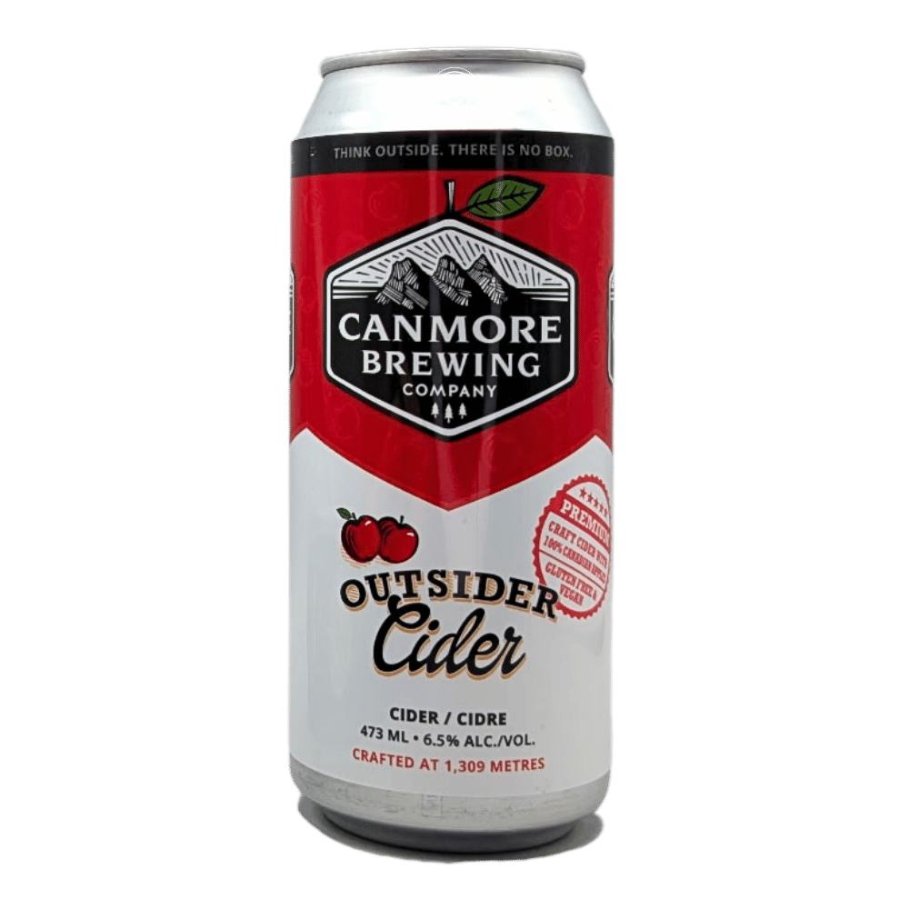 Outsider Cider by Canmore Brewing Company, beer label