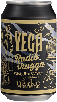 Radioskugga Närke Collab by Vega Bryggeri, beer label