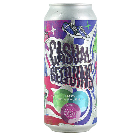 Three Weavers/HenHouse Casual Sequins Hazy IPA by Three Weavers Brewing Company, beer label