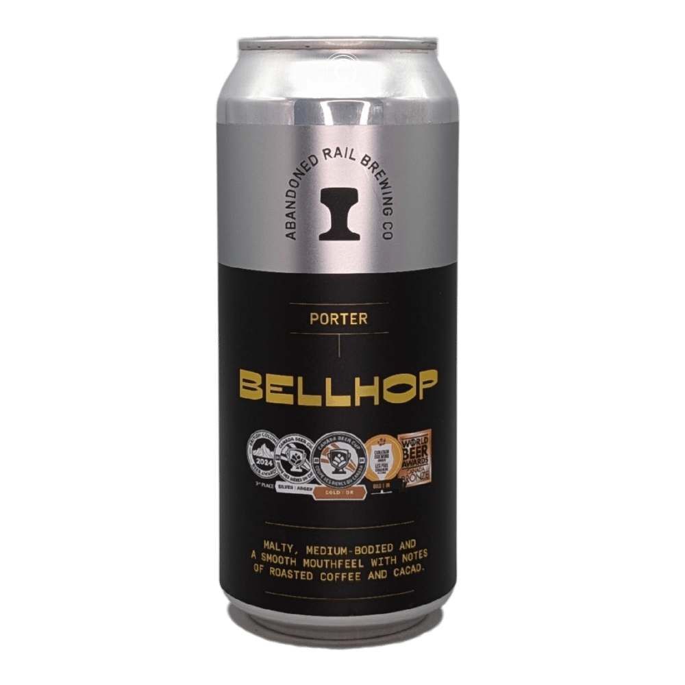 Bellhop Porter by Abandoned Rail Brewing Co., beer label