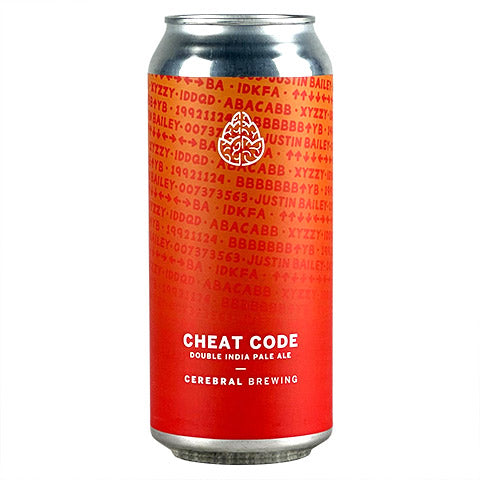 Cerebral Cheat Code Hazy DIPA by Cerebral Brewing, beer label