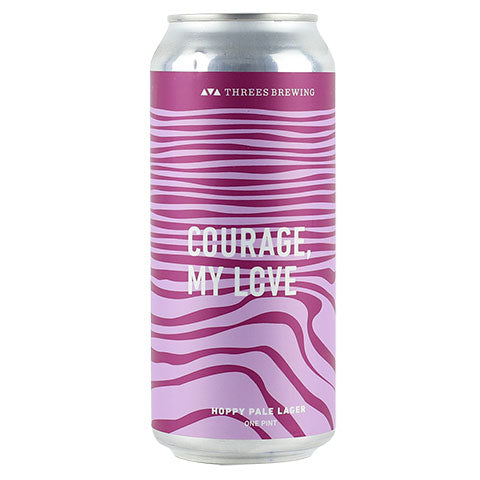 Threes Courage, My Love Pale Lager by Threes Brewing, beer label