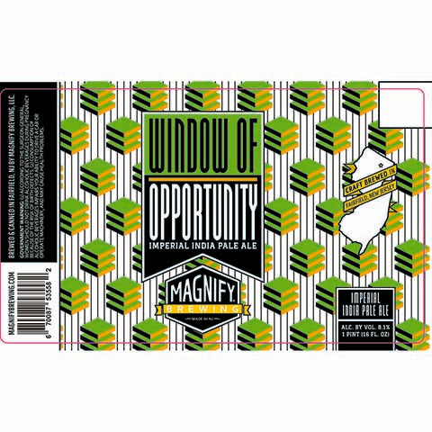 Magnify Window Of Oppotunity Imperial IPA by Magnify Brewing Company, beer label