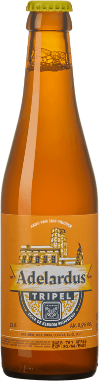 Adelardus Tripel by Brouwerij Kerkom, beer label