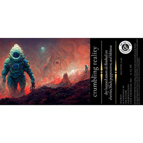Ebb & Flow Crumbling Reality Saison Ale by Ebb & Flow, beer label