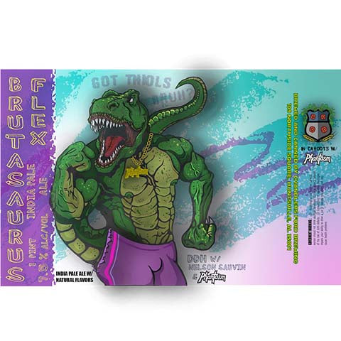 Chandler's Ford Brutasaurus Flex IPA by Chandler's Ford Brewing LLC, beer label