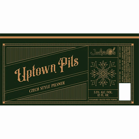 Jackie O's Uptown Pils by Jackie O's Pub & Brewery, beer label