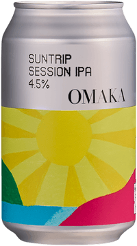 Suntrip by Omaka, beer label