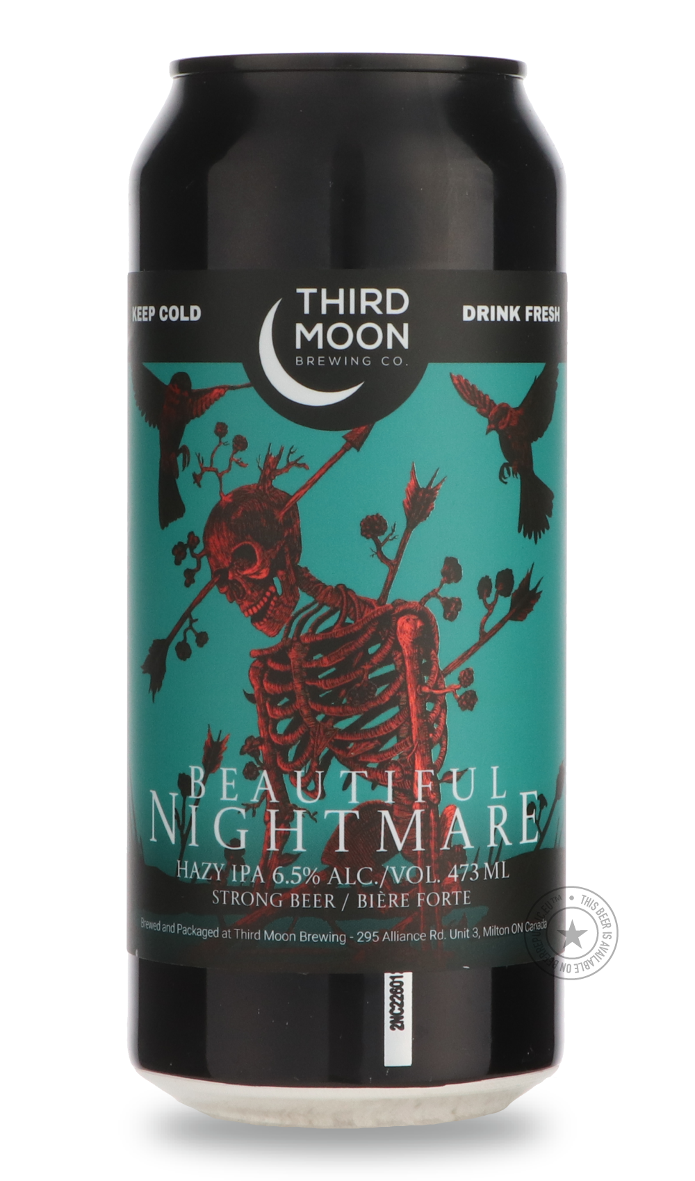 Beautiful Nightmare by Third Moon, beer label