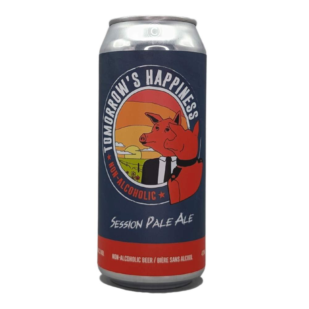 Tomorrow's Happiness Non-Alcoholic Session Pale Ale by Arcadia Brewing Co, beer label