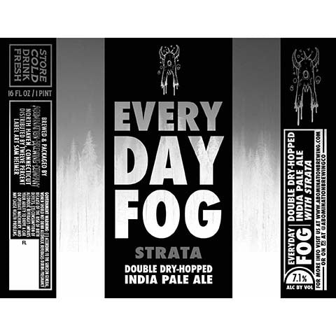 Abomination Everyday Fog (Strata) DDH IPA by Abomination Brewing Company, beer label