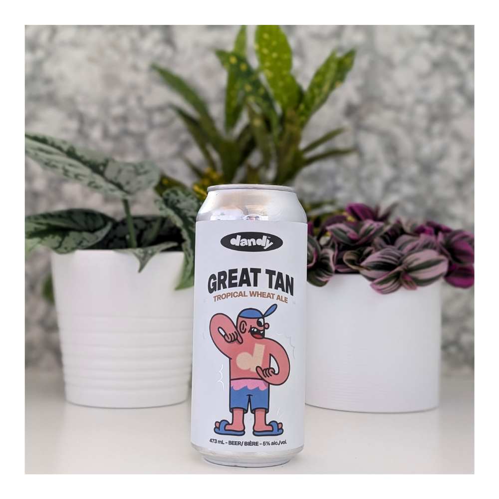 Great Tan Fruited Wheat Ale by The Dandy Brewing Company, beer label