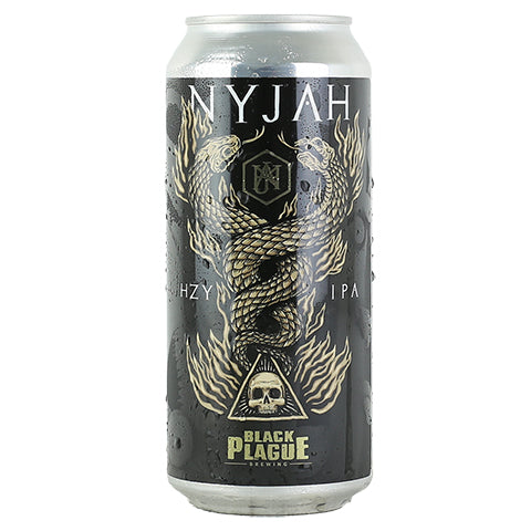 Black Plague Nyjah Hazy IPA by Black Plague Brewing, beer label