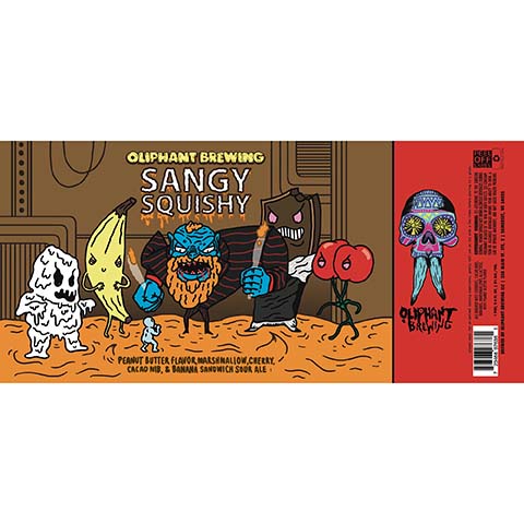 Oliphant Sangy Squishy Sour Ale by Oliphant Brewing, beer label