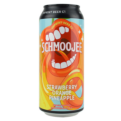 Imprint Schmoojee Strawberry Orange Pineapple Smoothie Sour by Imprint Beer Company, beer label