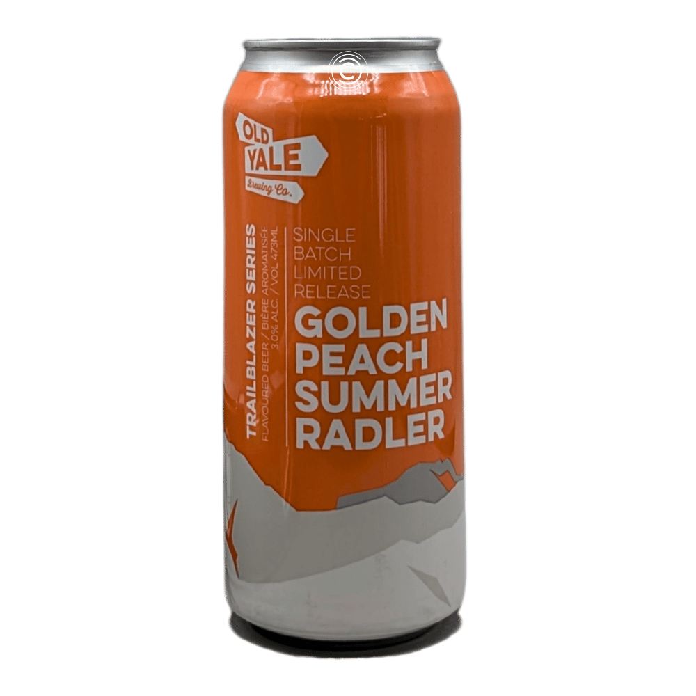 Golden Peach Summer Radler by Old Yale Brewing Company, beer label
