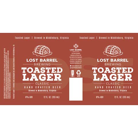 Lost Barrel Toasted Lager Classic by Lost Barrel Brewing, beer label