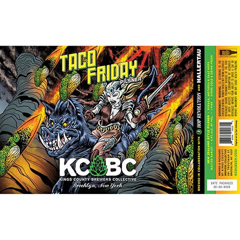 Kings County Brewers Collective Taco Friday Pilsner by Kings County Brewers Collective, beer label