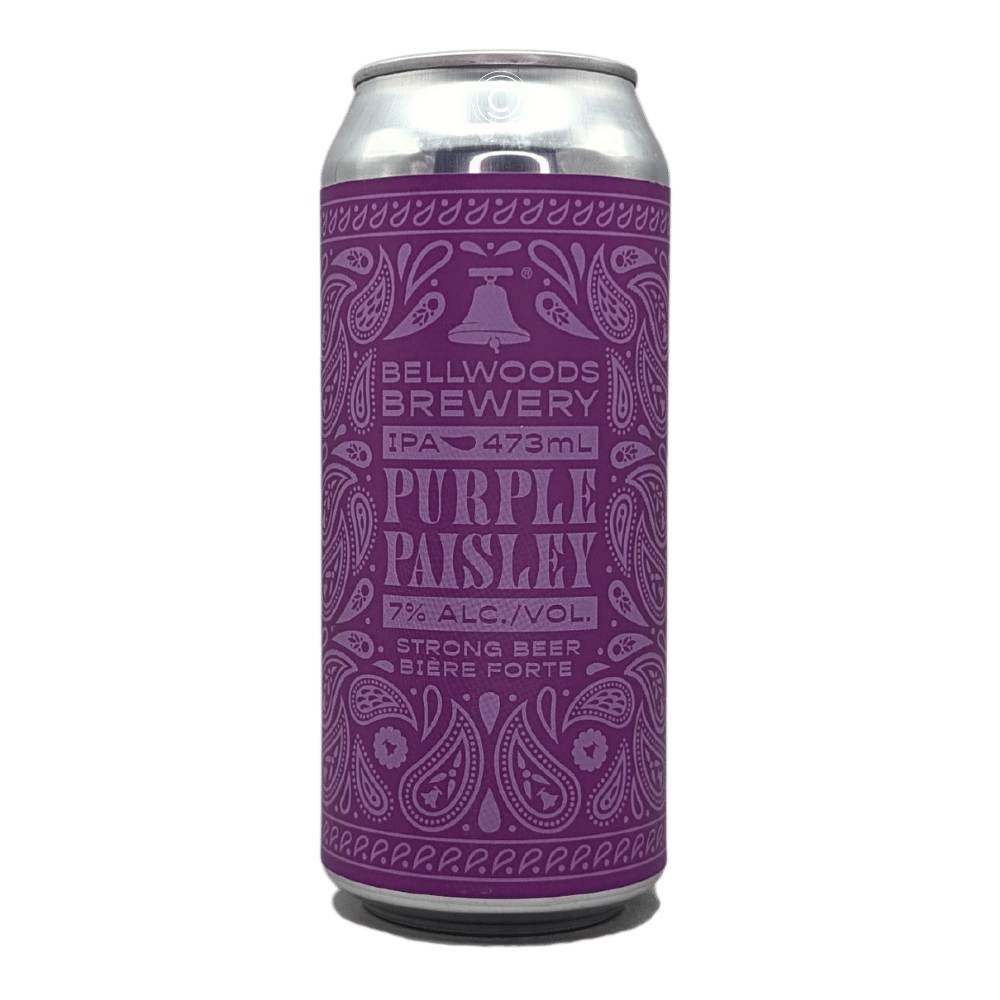 Purple Paisley Hazy IPA by Bellwoods Brewery, beer label