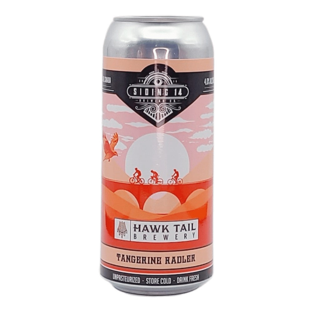 Tangerine Radler by Siding 14 Brewing Co. x Hawk Tail Brewery, beer label