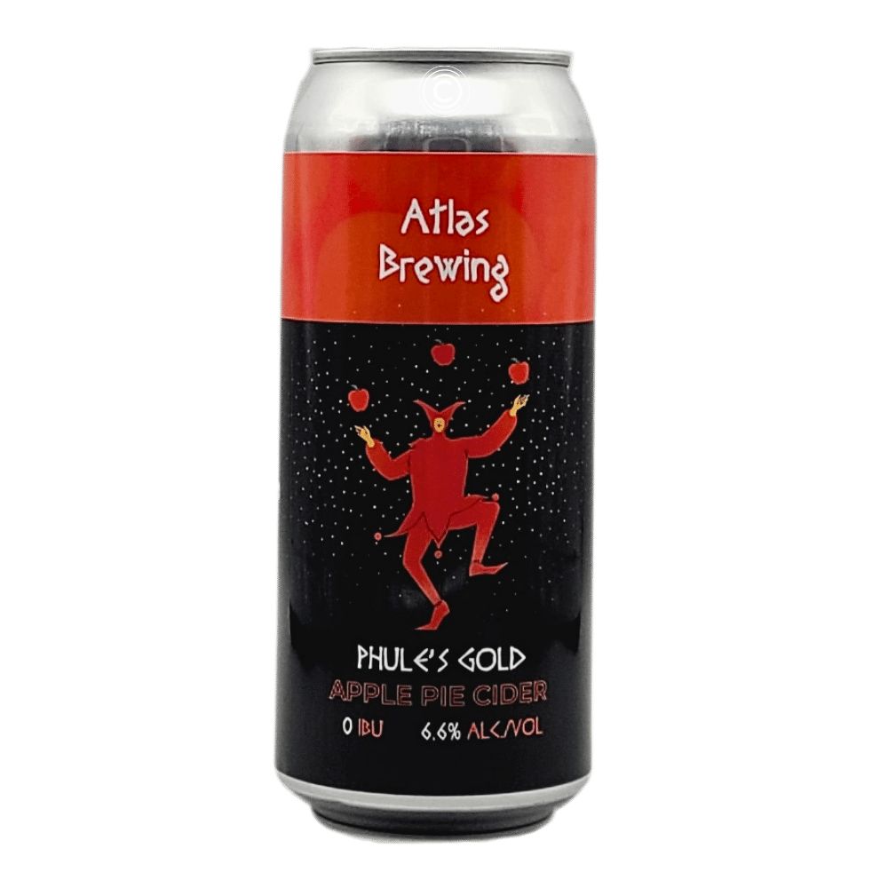 Phule's Gold Apple Pie Cider by Atlas Brewing, beer label