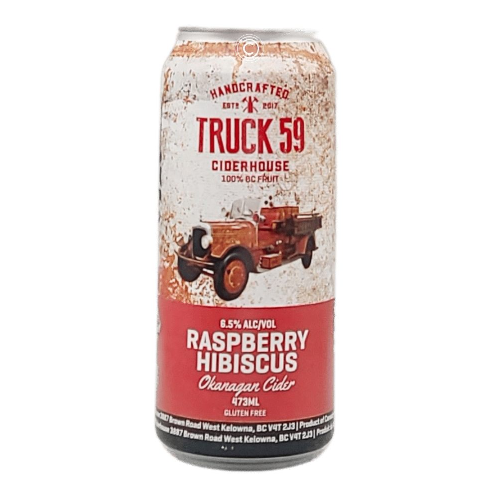Raspberry Hibiscus Cider by Truck 59 Ciderhouse, beer label