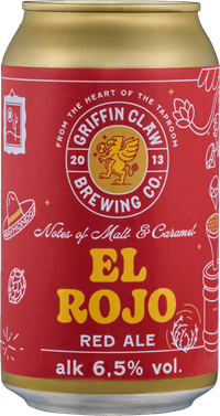 El Rojo by Griffin Claw Brewing Company, beer label