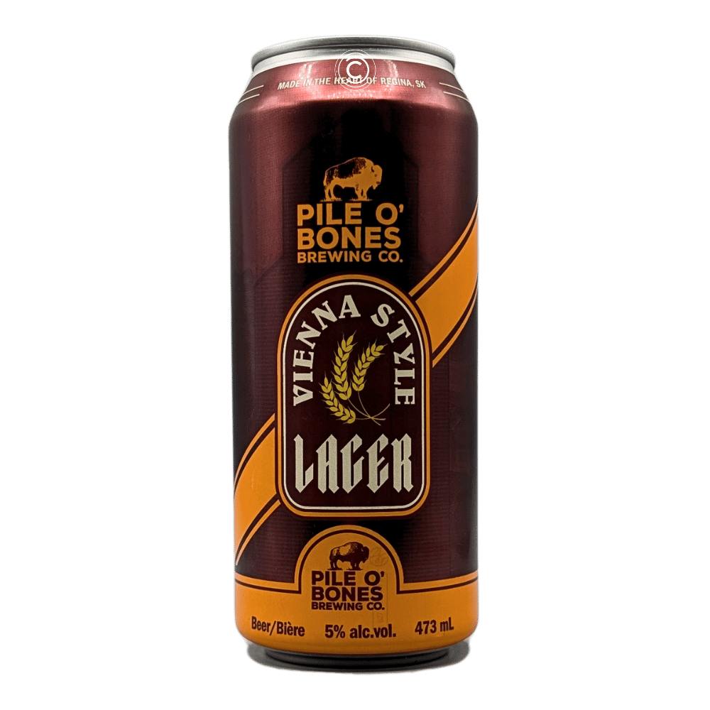 O'Bones Brewing Company Vienna Style Lager by Pile O' Bones Brewing Company, beer label