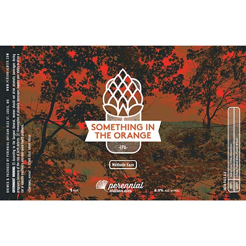 Perennial Something in the Orange IPA by Perennial Artisan Ales, beer label