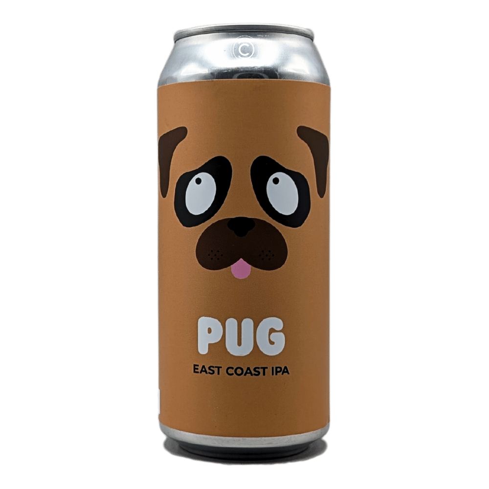 x Bellwoods PUG East Coast IPA by Superflux Beer Company, beer label