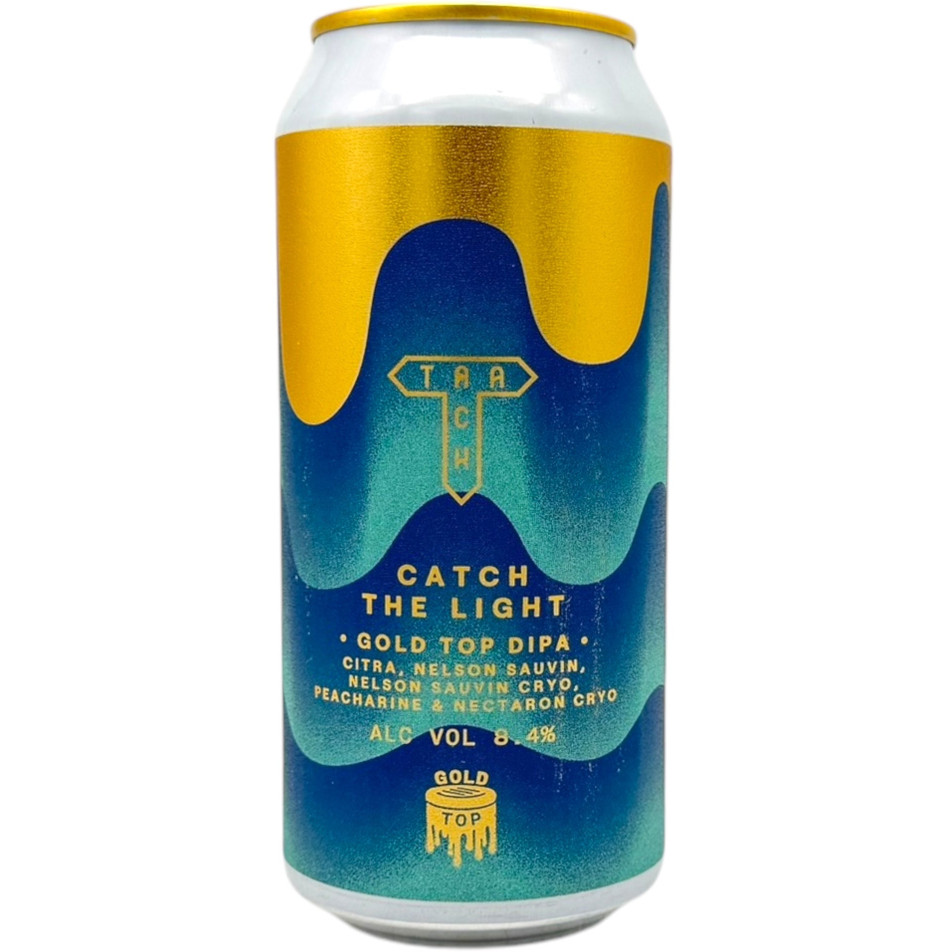 Track Catch The Light  (Gold Top DIPA) by Track Brewing Co., beer label