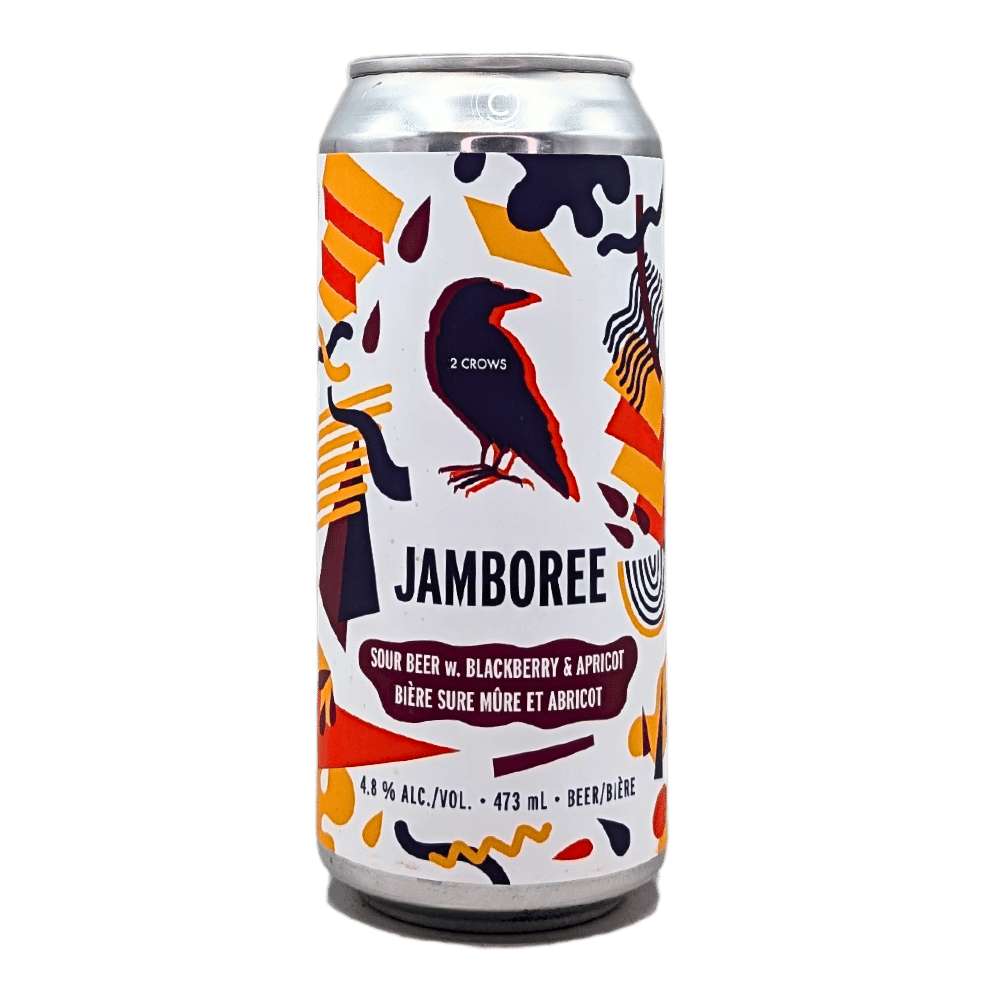 Jamboree: Blackberry Apricot Sour by 2 Crows Brewing Co., beer label