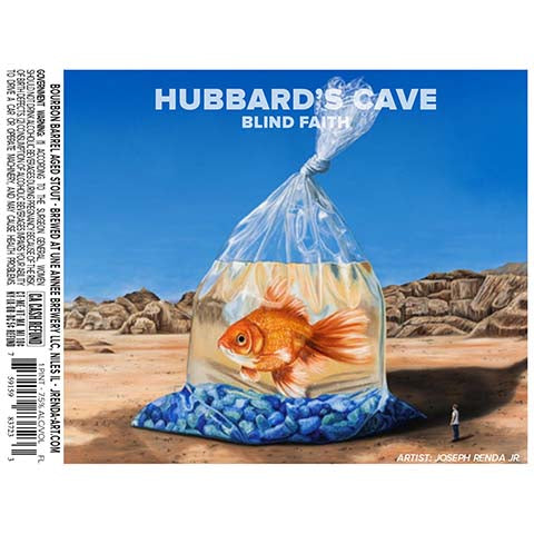 Une Annee Hubbard's Cave Blind Faith Stout by Une Annee Brewery, beer label