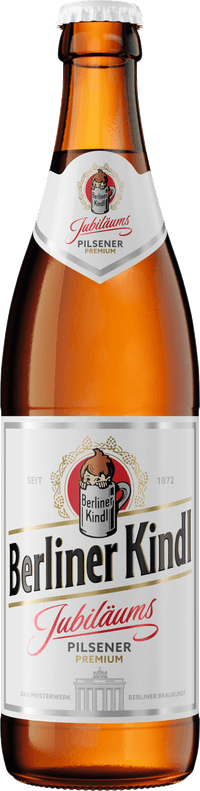 Berliner Kindl Jubileums Pilsener by Radeberger Gruppe KG, beer label